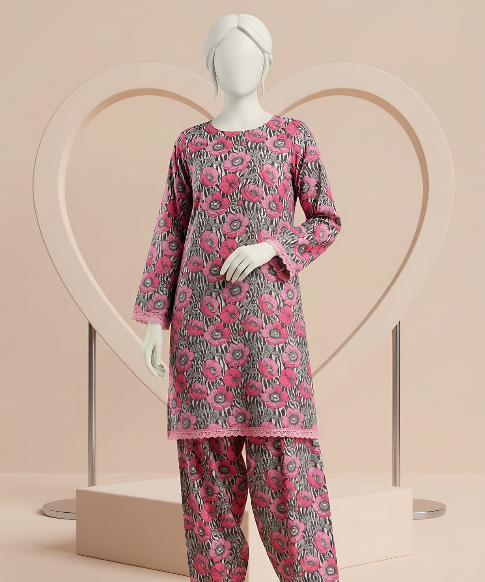 2PC Digital Printed Lawn Suit (Day To Day) D-11